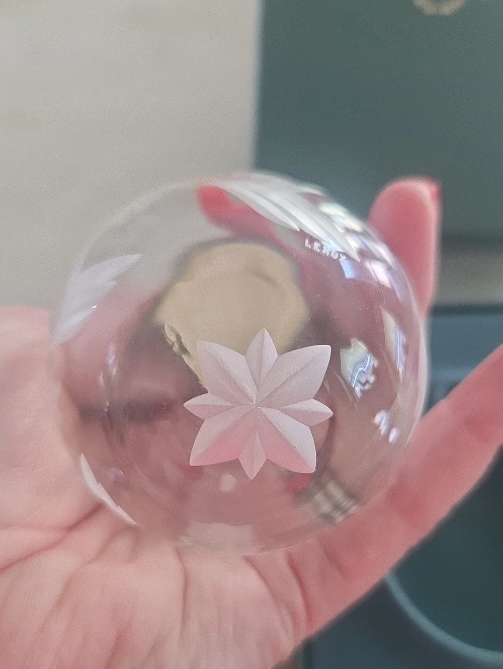Lenox 1989 Glass Christmas Ornament